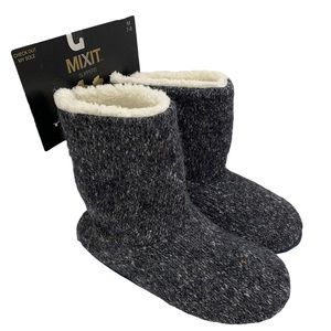 MIXIT Slippers Booties Size M 7-8 Charcoal